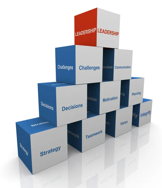 3d pirámide de liderazgo —  Fotos de Stock