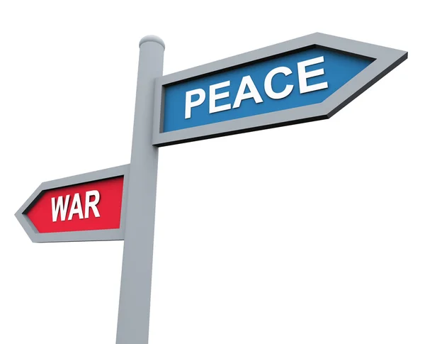 Мир или война — стоковое фото