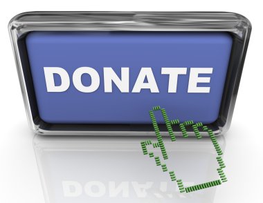 3d donate button and pointe clipart