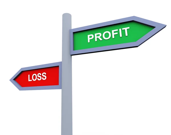 Gewinn und Verlust — Stockfoto