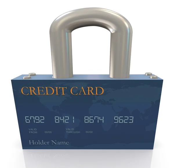 Ochrana kreditní karty — Stock fotografie
