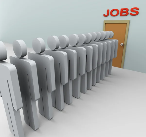 3d homens busca de emprego — Fotografia de Stock