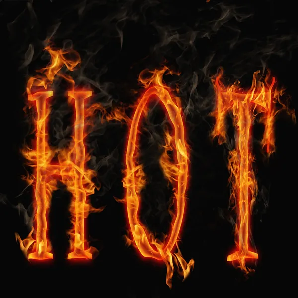 Heißes Feuer — Stockfoto