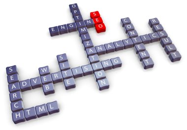 Seo crossword clipart