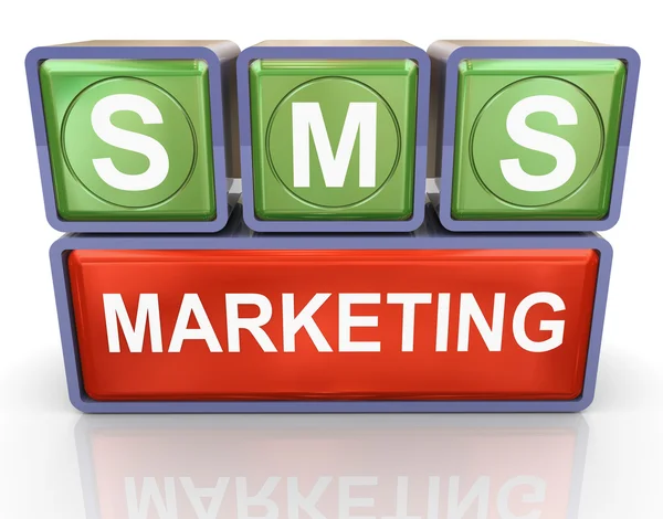Commercializzazione SMS Immagine Stock