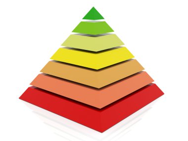 3d colorful pyramid clipart
