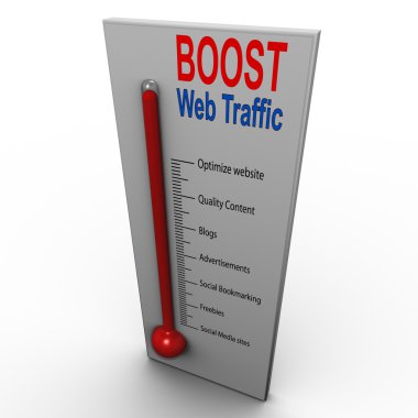 Boost web traffic clipart