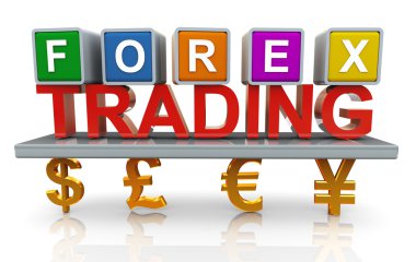 3d forex trading clipart