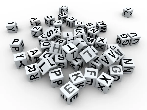 3D abeceda boxy — Stock fotografie