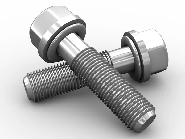stock image 3d bolts