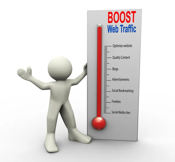 Boost web traffic — Stock Photo, Image