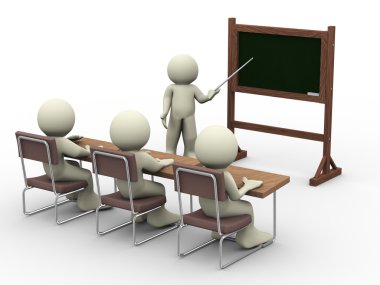 Lesson in classroom clipart