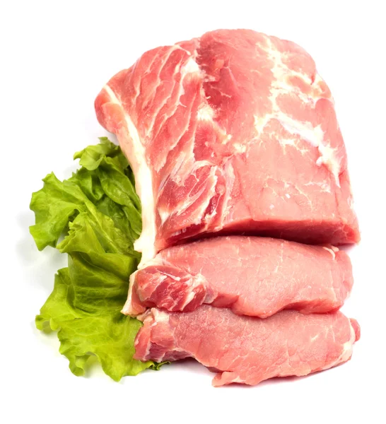 新鮮な生の豚肉 ロイヤリティフリーのストック写真