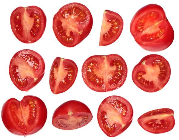 Fresh cutted tomatoes — Stock Photo, Image