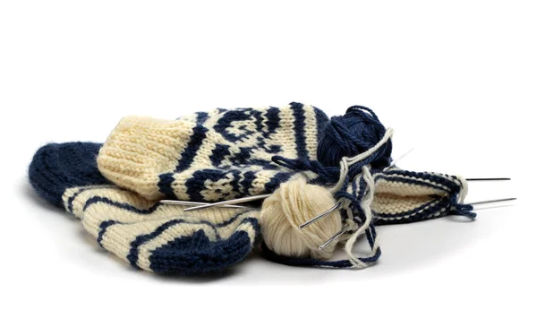Knitting Socks — Stock Photo, Image