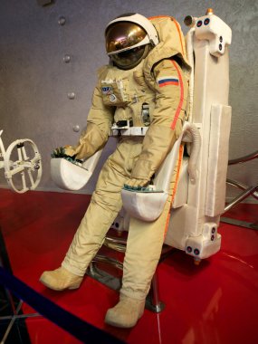 Spacesuit from the Museum of Cosmonautics clipart