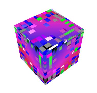 Color cube clipart