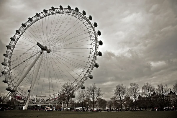 London Eye στο Λονδίνο — Φωτογραφία Αρχείου