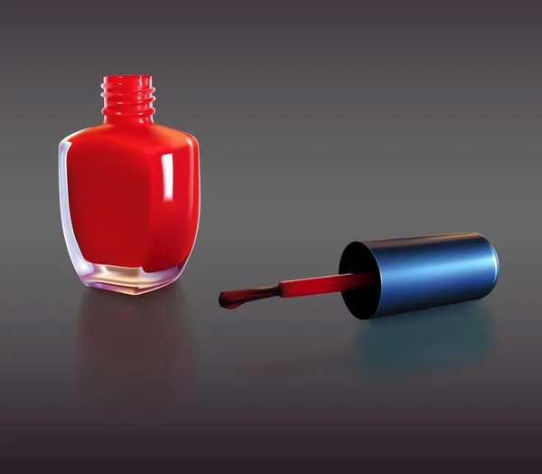 Vernis à ongles rouges (EPS10 ) — Image vectorielle
