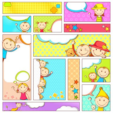 Kids Banner clipart