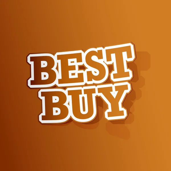 Melhor etiqueta de compra —  Vetores de Stock