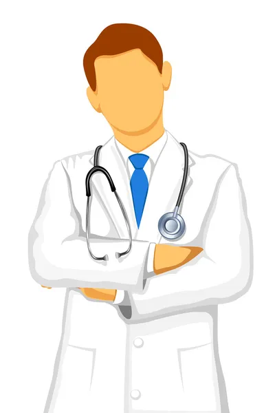 Médico masculino — Vetor de Stock