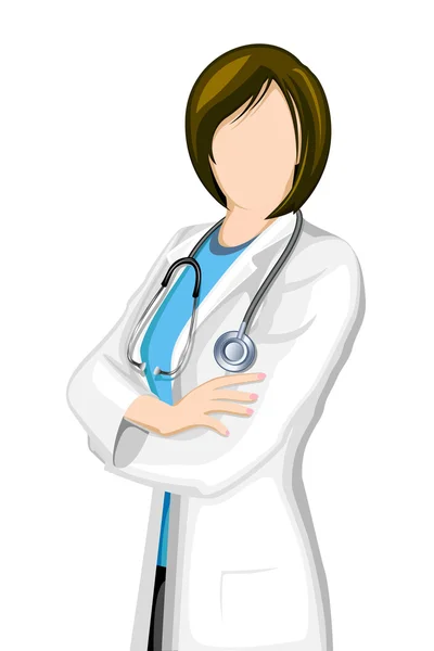Médica feminina —  Vetores de Stock