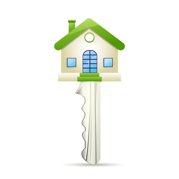 Dröm hus nyckel — Stock vektor