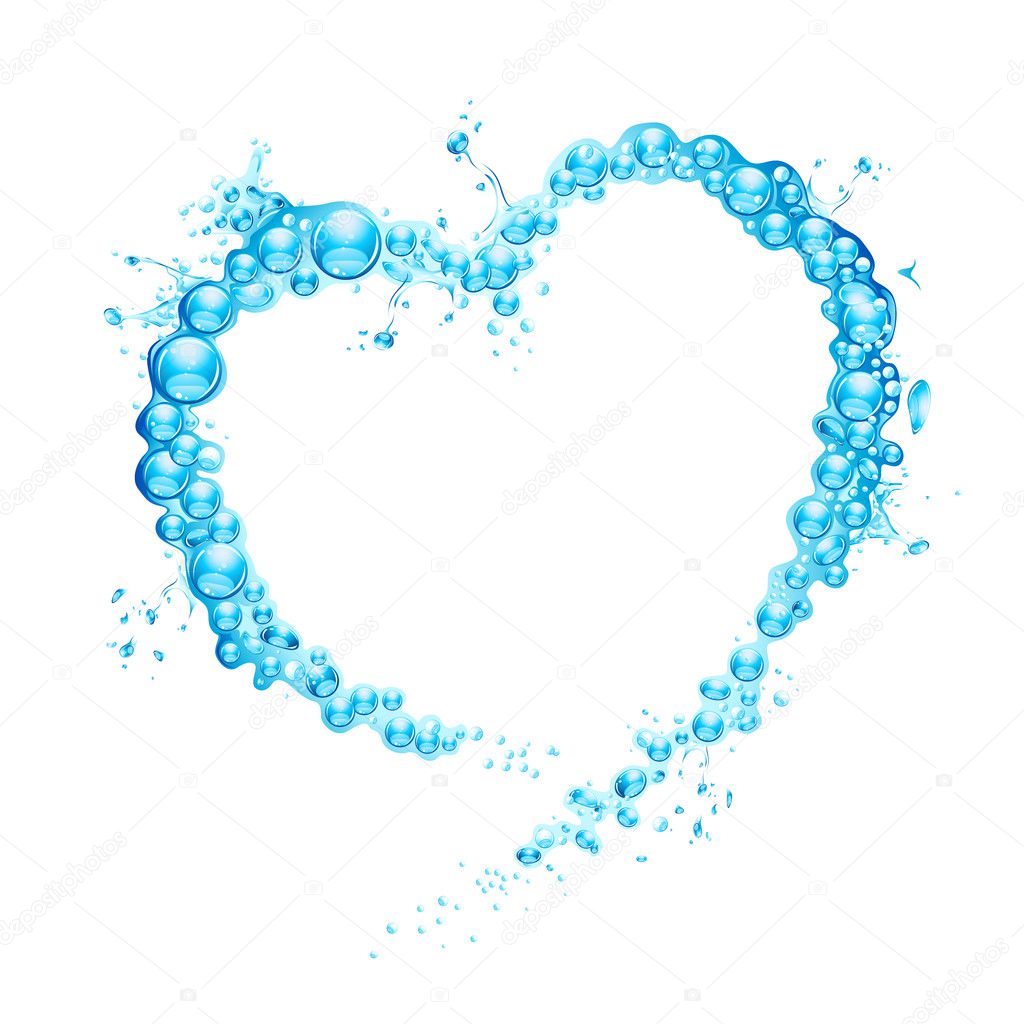 Water Splash Heart