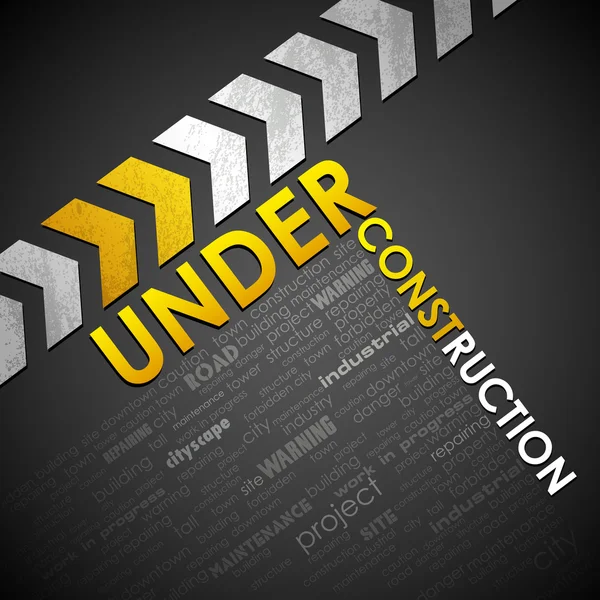 Under Construction Background — Stock Vector