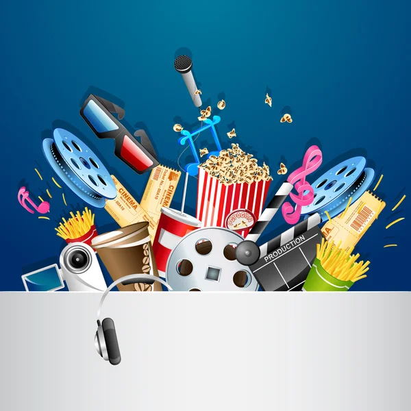 ANTECEDENTES DE CINEMA — Vector de stock