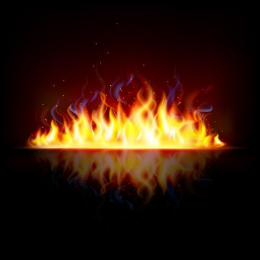 Glowing Fire Flame clipart