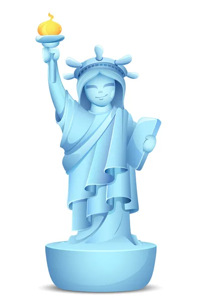 Modello di Statua della Libertà — Vettoriale Stock