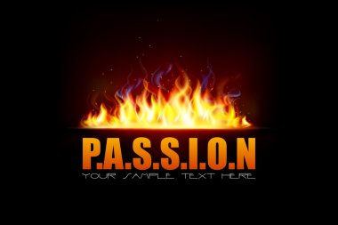 Fire Flame showing Passion clipart