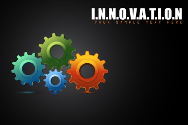 Cogwheel in Innovation Concept clipart