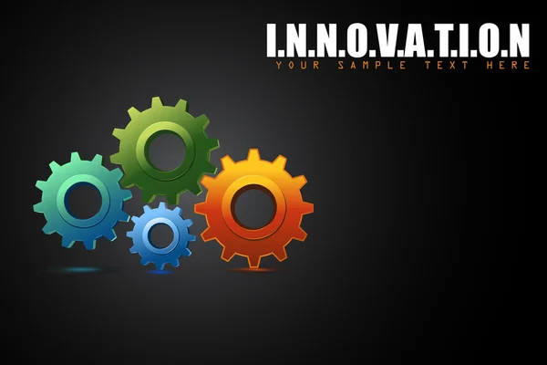 Cogwheel no conceito de inovação — Vetor de Stock