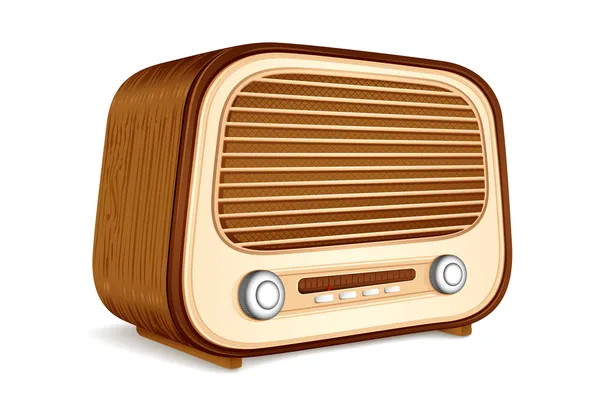 Radio antique — Image vectorielle