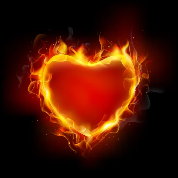 Спалювання серця — стоковий вектор