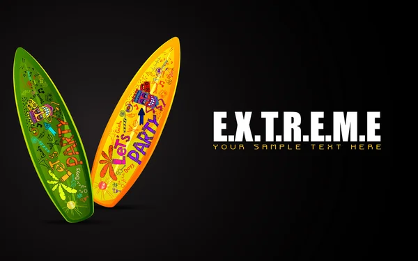 Surf Board sur Extreme Concept — Image vectorielle