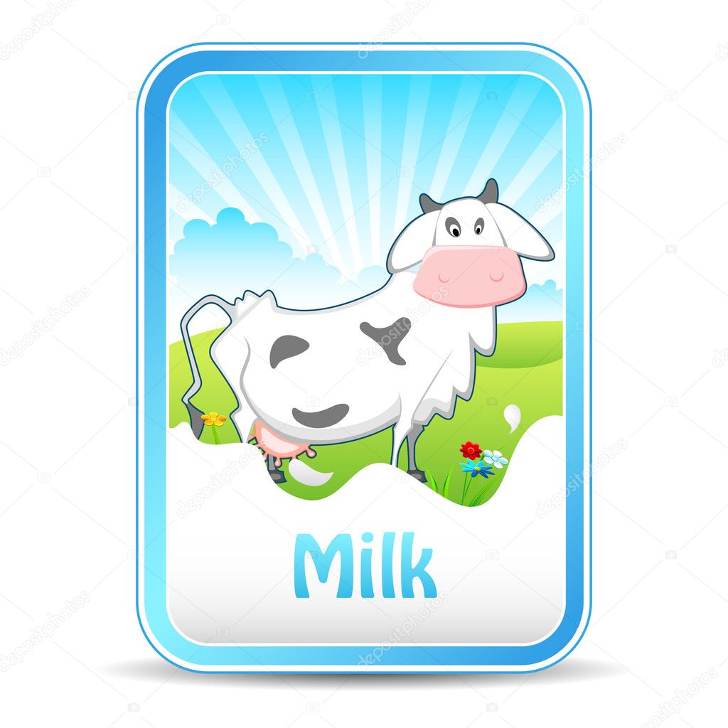 Cow on Milk Banner