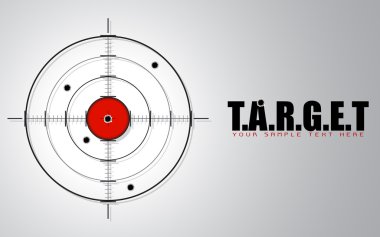 Crosshair on Target Background