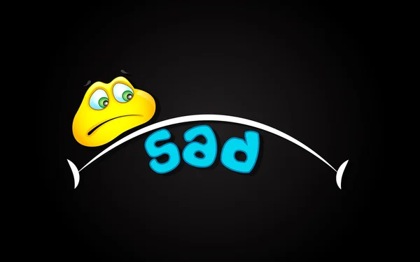 Sad Expression — Stock Vector