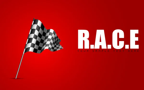 Racevlag — Stockvector