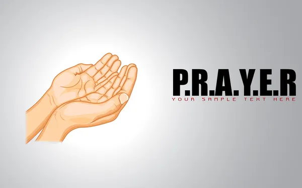 Modląc się ręcznie — Wektor stockowy