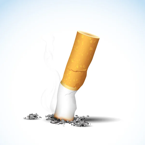 Hořící cigaretu — Stockový vektor
