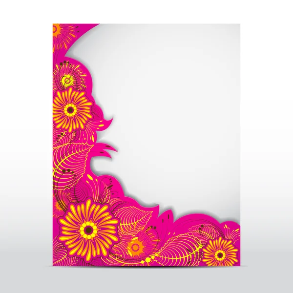Floral κάρτα — Διανυσματικό Αρχείο