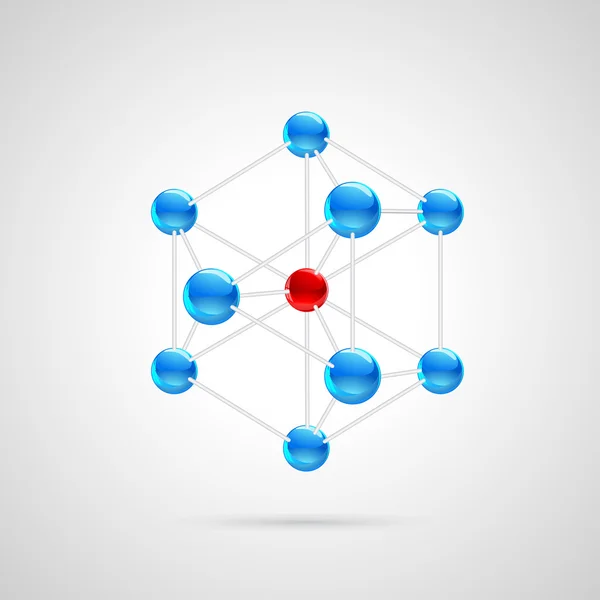 Estructura molecular — Vector de stock