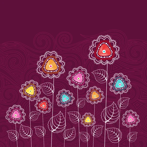 Fleur colorée — Image vectorielle
