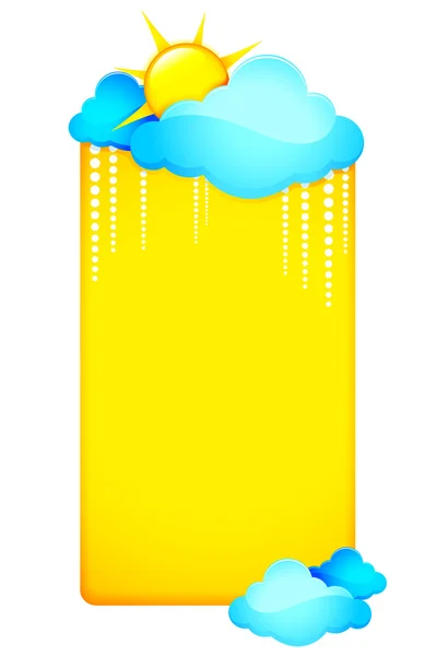 Weather Template — Stock Vector