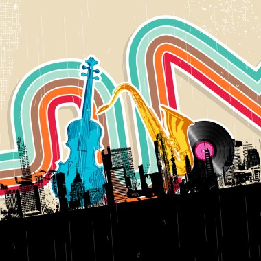 Urban Music clipart